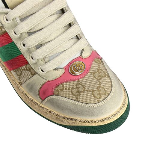 scarpe gucci scritta dietro|sneaker donna gucci.